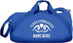 CustomizedGirl Personalized Duffle Gym Bag - Gym Bag for Women, Polyester Duffle Bag for Men with Detachable & Adjustable Shoulder Strap, Cheer Bag with Custom Name & Side Zipper Compartment