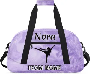 Dance Bag for Girls Personalized with Name Team Name Custom Kids Ballet Bag Teens Sports Gym Bag Travel Bag Yoga Bag