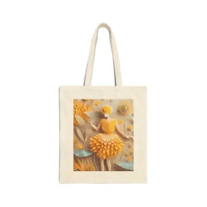 Dandelion Fairy Cotton Canvas Tote Bag