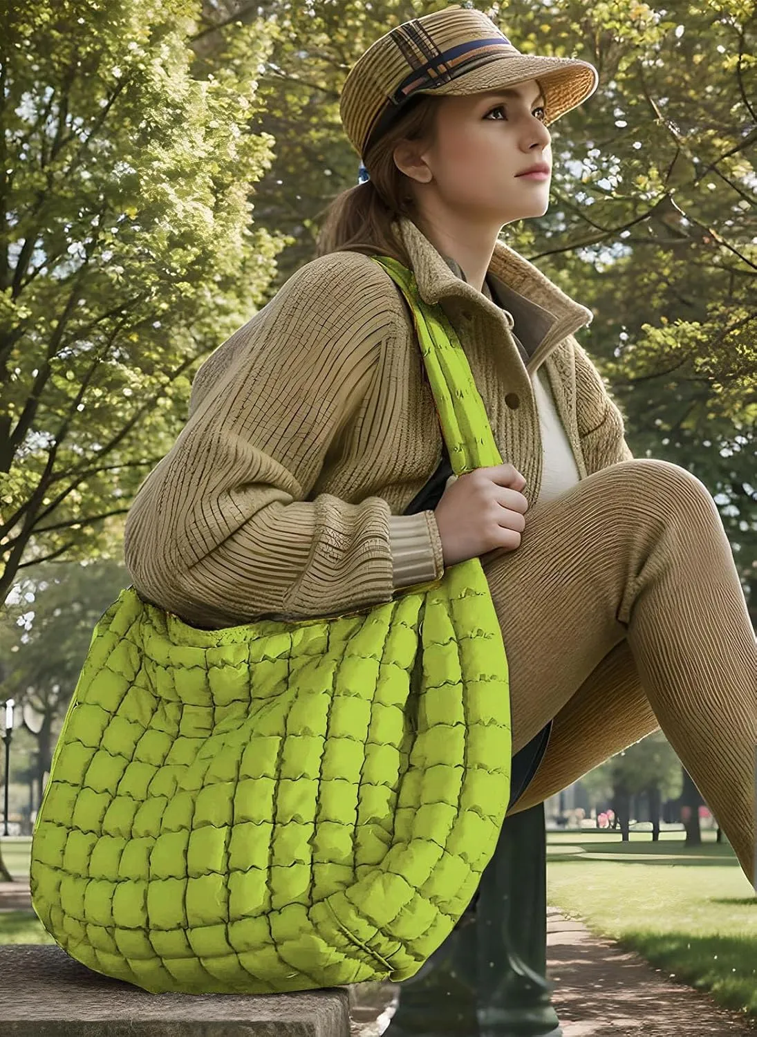 Darling Quilted Puffer Crossbody and Tote Bags for Women