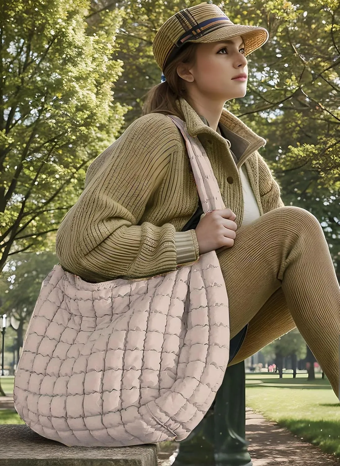 Darling Quilted Puffer Crossbody and Tote Bags for Women