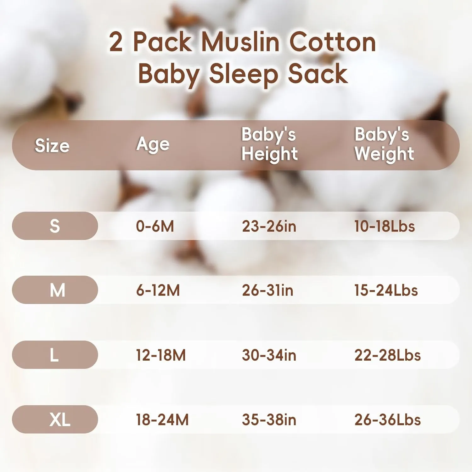 david's kids Muslin Cotton Baby Sleep Sack 0-6 Months, 2 Pack 100% Cotton Sleeping Bag for Summer, TOG 0.5 Baby Wearable Blankets with 2-Way Zipper, Soft Sleep Sacks for Newborn Infant, Forest