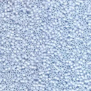 DB 1497, Opaque Lt. Sky Blue - Miyuki Delica Beads - Size 11 - 5 grams - Japanese Cylinder Seed Beads - Wholesale & Retail
