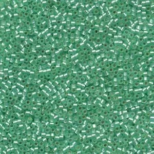 DB 691, Semi Matte Silver Lined Mint Green - Miyuki Delica Beads - Size 11 - 5 grams - Japanese Cylinder Seed Beads - Retail & Wholesale