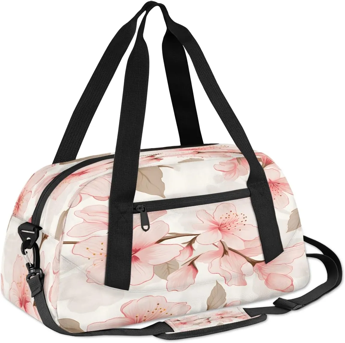 Delicate Flowers Kids Duffle Bag Boys Girls Small Sport Dance Gym Bag for Overnight Travel Weekender Carry On