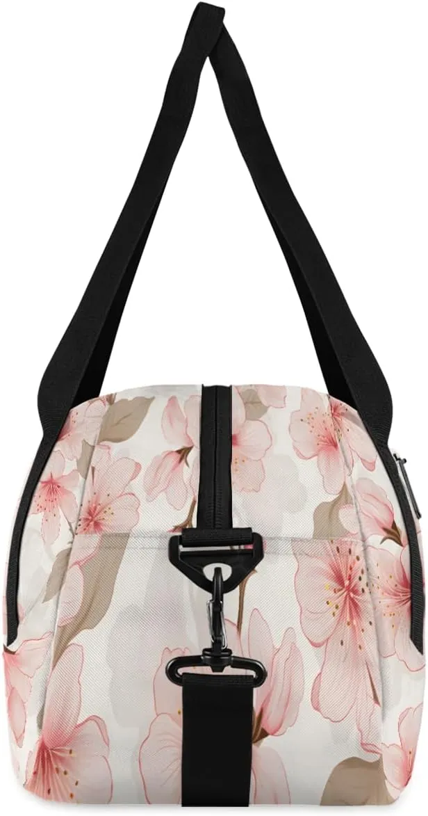 Delicate Flowers Kids Duffle Bag Boys Girls Small Sport Dance Gym Bag for Overnight Travel Weekender Carry On