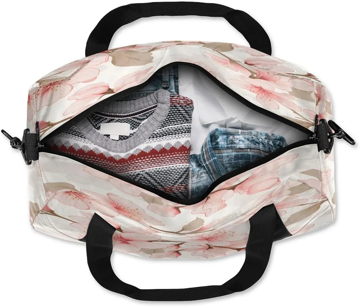 Delicate Flowers Kids Duffle Bag Boys Girls Small Sport Dance Gym Bag for Overnight Travel Weekender Carry On