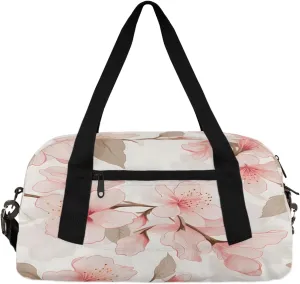 Delicate Flowers Kids Duffle Bag Boys Girls Small Sport Dance Gym Bag for Overnight Travel Weekender Carry On