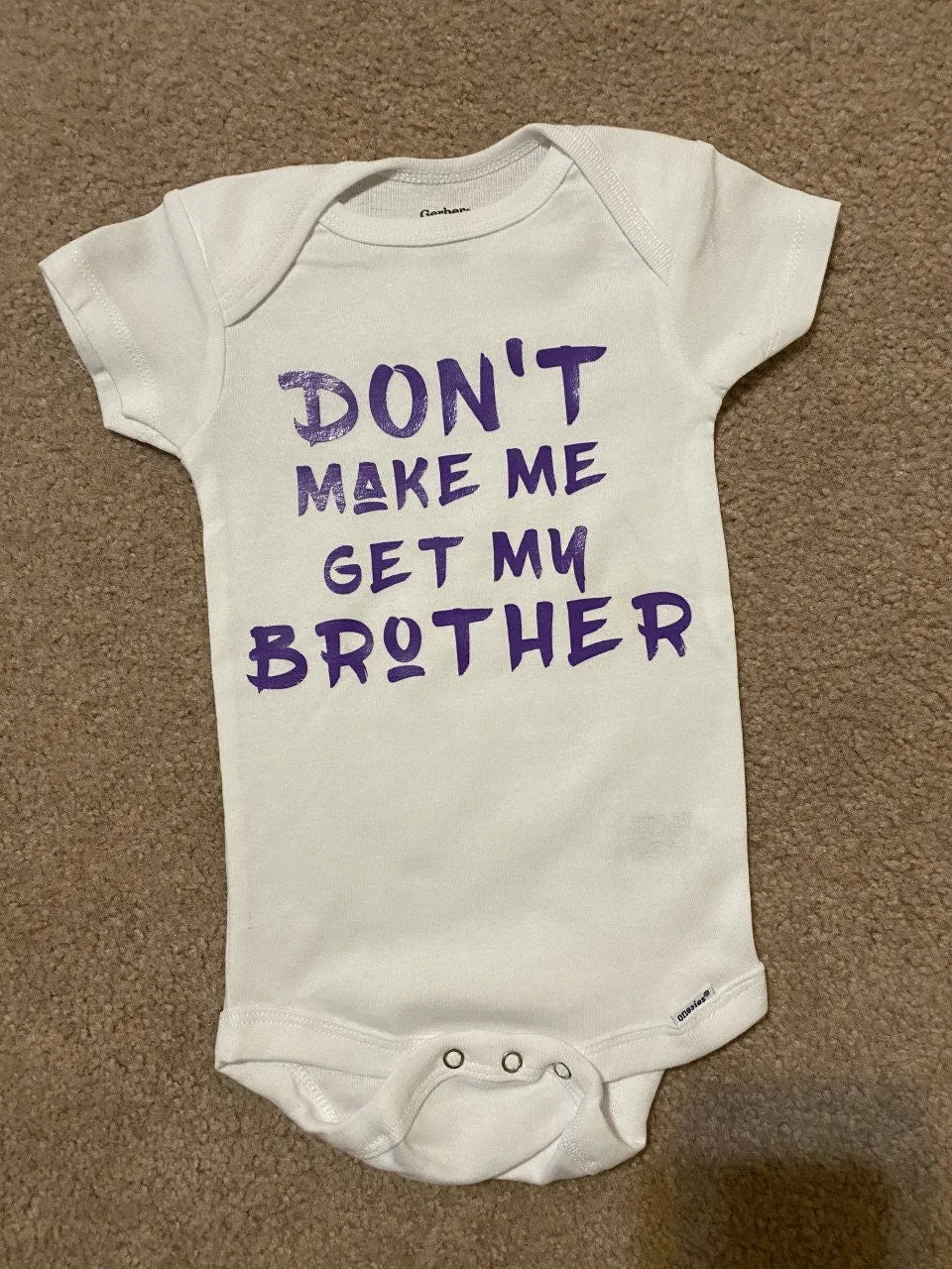 Don't make me get my big brother big sisters grandma uncle aunt grandpa funny kids shirt toddler infant tshirt t-shirt personalized gift