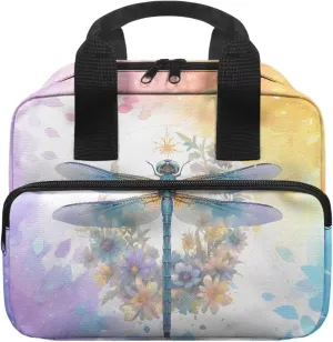 Dragonfly Bible Cover Case for Women Girls Portable Womens Bible Case with Handle Classic Bible Holder Stylish Bible Study Accessories Supplies