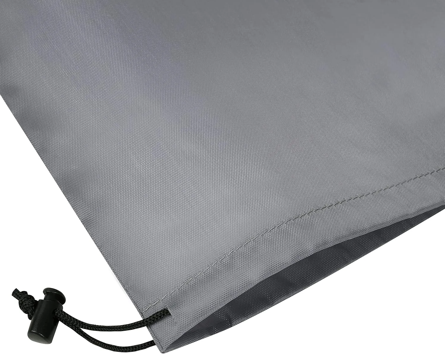 Drawstring Bag - Nylon Cinch and Ditty Stuff Pouch with Toggle (12 x 16-6 pack, Grey)