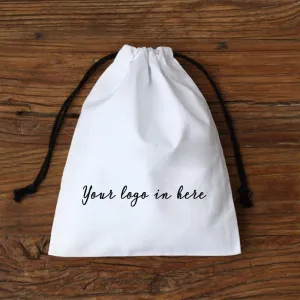 Eco-Friendly 100% Natural Cotton Bags - Recyclable Canvas Drawstring Bags, Wholesale Dust Bags, Biodegradable and Customizable
