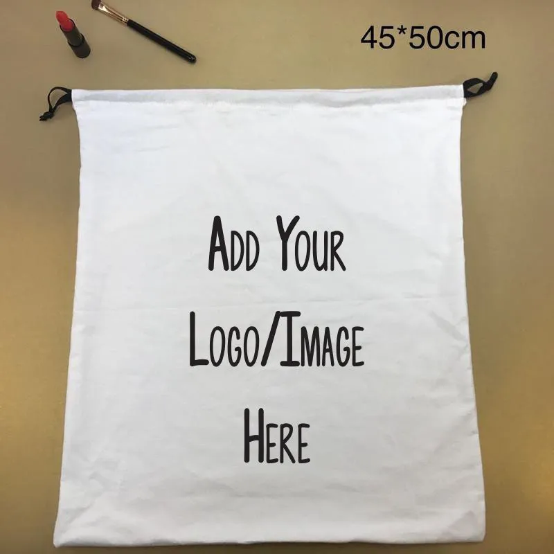 Eco-Friendly 100% Natural Cotton Bags - Recyclable Canvas Drawstring Bags, Wholesale Dust Bags, Biodegradable and Customizable