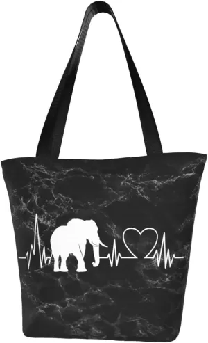 Elephant Heartbeat Fashion Shoulder Bag Large Capacity For Man Or Woman