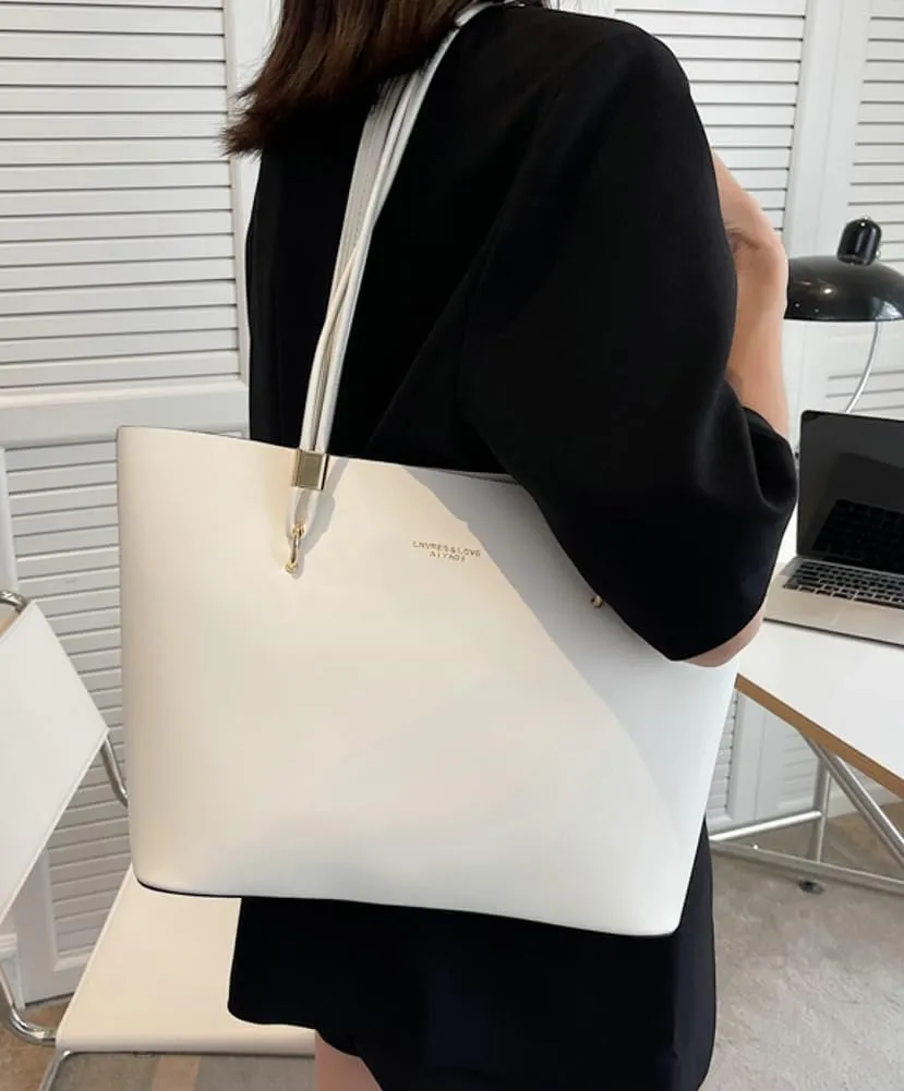 Epsion Tote Bags for Women Vegan Leather Shoulder Bag Underarm Purse Soft Casual Handbag Ladies Travel 2025