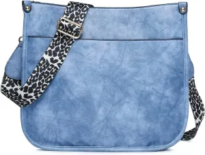 Ergocar Ladies Soft Leather Cross Body Bag, Waterproof Shoulder Bag with Adjustable Strap, Women's Cross-Body Bags