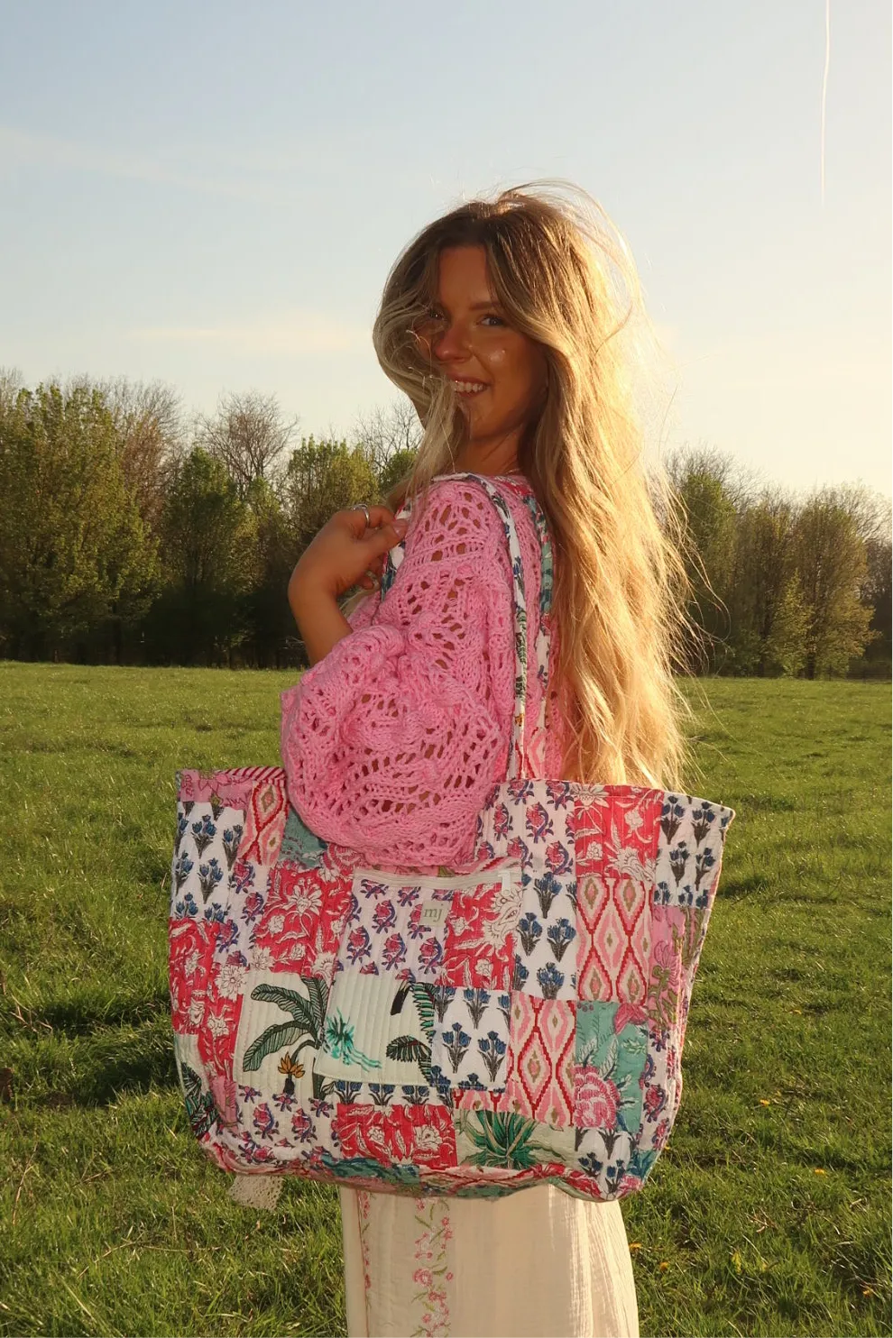 Esther Quilted Tote Bag