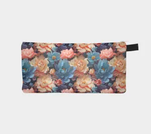 Ethereal Floral Art Nouveau Lined Pencil Case