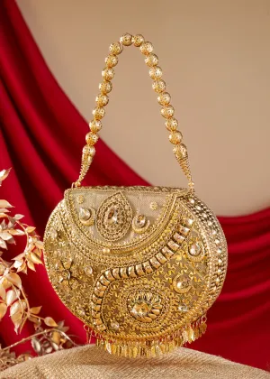 Ethereal Round Leaf Clutch