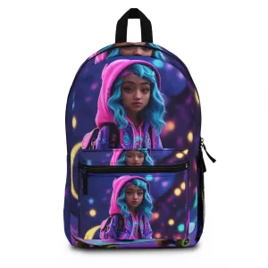 Ethereal Skateboard with Mystical Aura Backpack