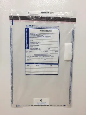 Evidence/Property Bag 10 by 15 Inches Clear Plastic (Package of 50)