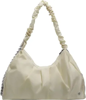 Fashionable Canvas Handbag Shoulder Bags with Large Capacity Casual Underarm Pack Satchel for Daily Use and Travel