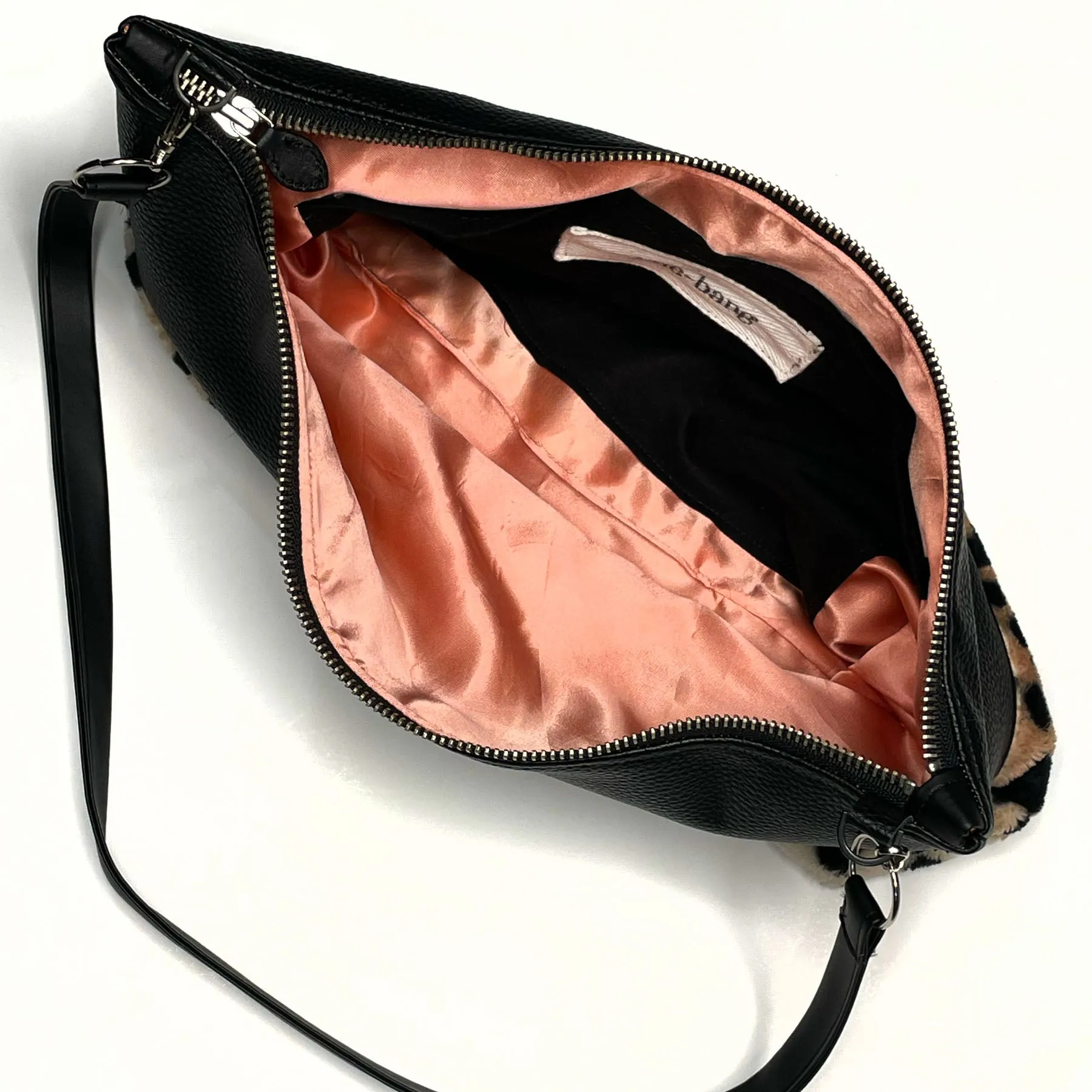 Faux Fur Cheetah, Vegan Leather, Purse