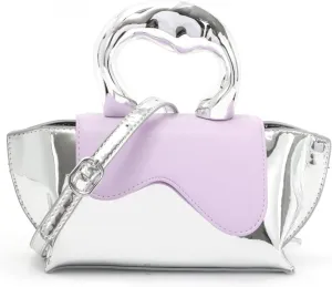 Fecialy Women Unique Silver Crossbody Bags Y2K Evening Bag Tote Handbag Satchel Bag Small Cute Shoulder Bags Hobo Purse