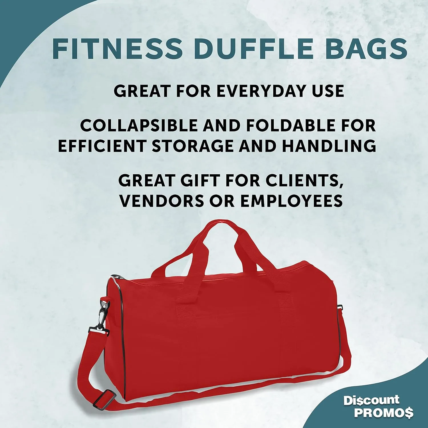 Fitness Duffle Bags Set of 6, Bulk Pack - Great for Everyday Use, Perfect for Travellers, Athletes, Fitness Fanatics - Red