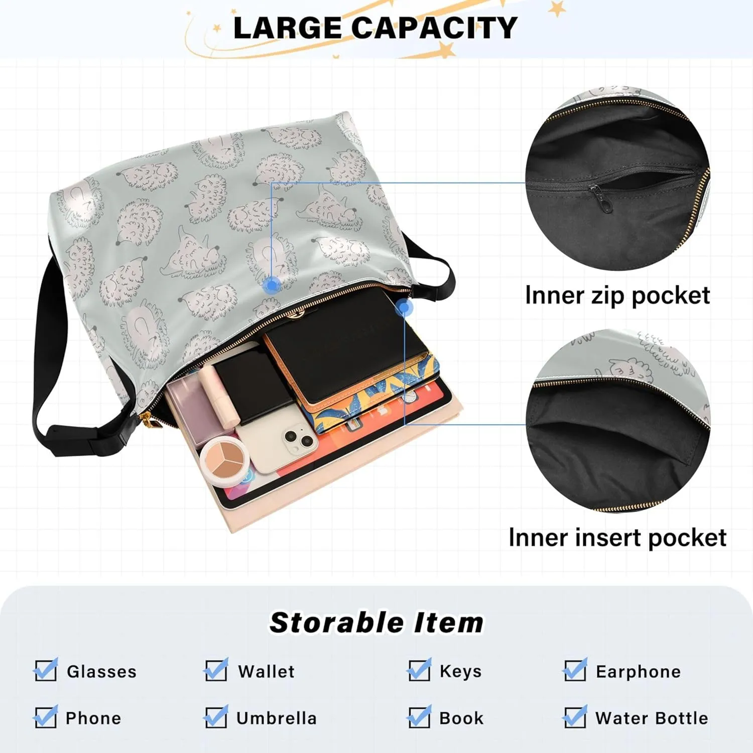 Flamingo Pink Flamingos Soft Leather Hobo Bags for Women Women's Large Purse Soft Animal Print Ladies Hobo Handbags
