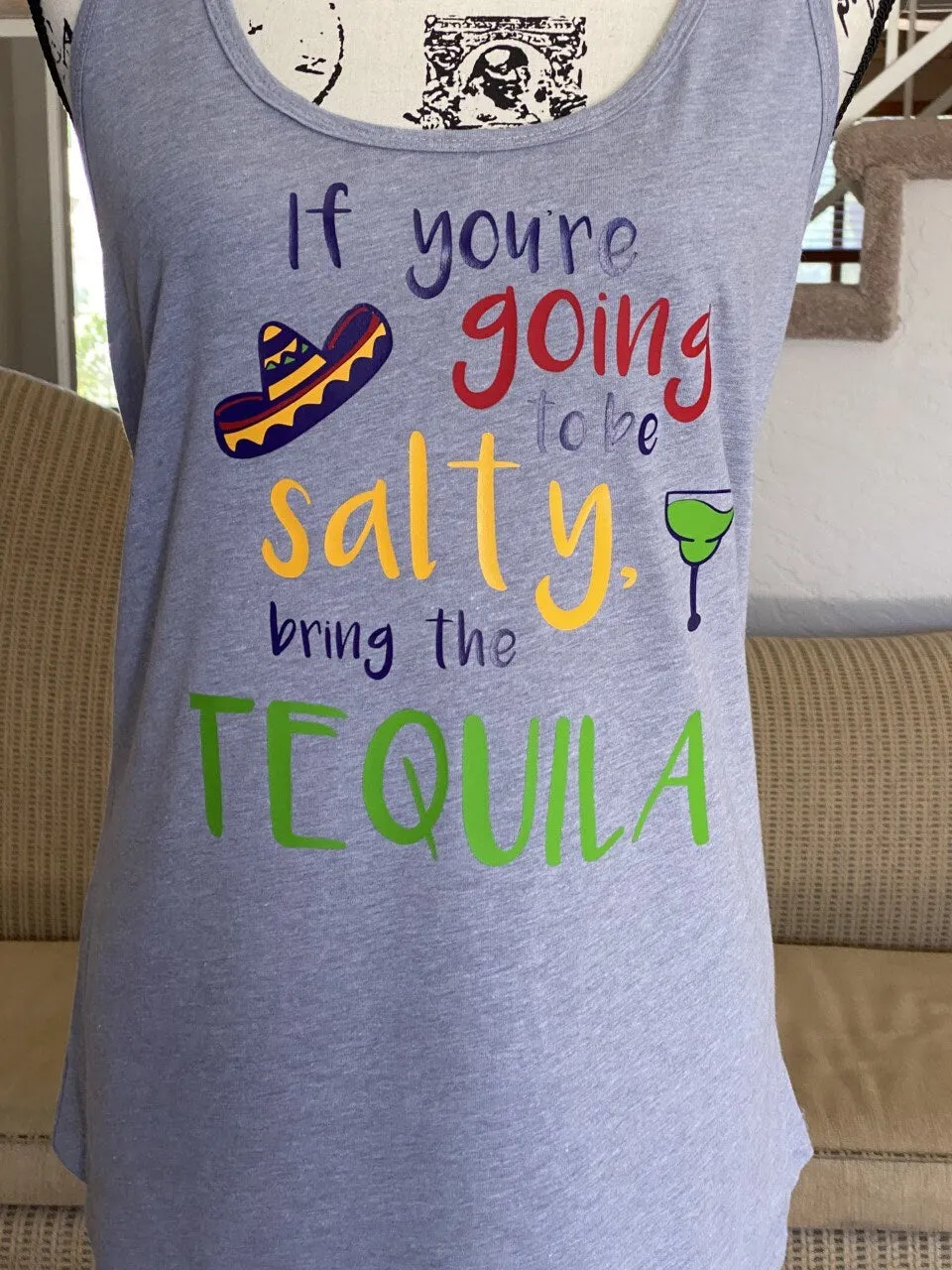 Funny tank top / funny margarita shirt / tequila shirt / drinking shirt / funny day drinking shirt / funny shirt / funny alcohol gift