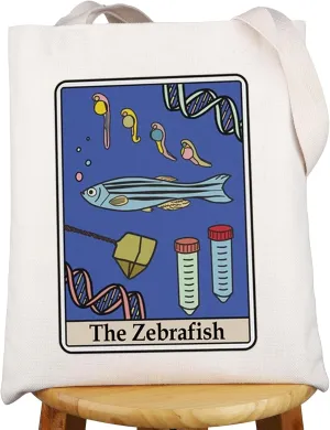 G2TUP Biologist Tote Bag Biology Major Gifts Zebrafish Gifts Model Organism Gifts Danio Rerio Tote Bag Biology Teacher Gifts