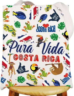 G2TUP Costa Rica Makeup Bag - Travel Gifts, Pura Vida Vacation Zipper Bag (TG)