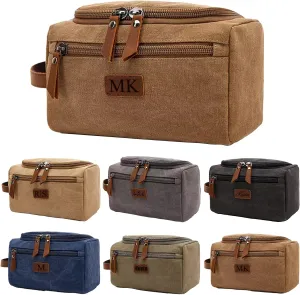 Generic Personalized Hanging Travel Toiletry Bag Hanging Toiletry Bags for Traveling Duffle Bag for Men Dopp Kit Personalized Gifts for Men Husband Gray
