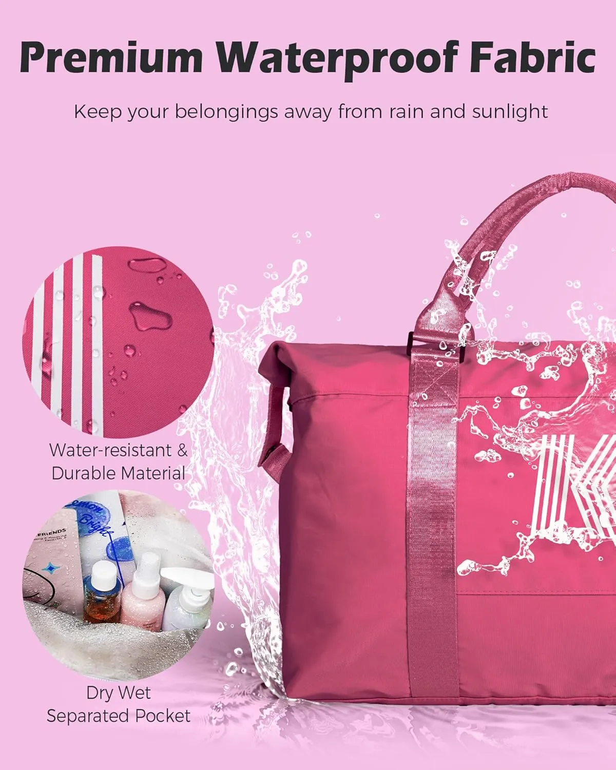 Gifts for Teen Girl, Birthday Gift, Kids Travel Bag, Monogrammed Bags for Girls, Sports Bag, Personalized Weekender Bag, Monogram Overnight Bag Gift for Her (Letter A)