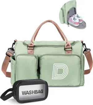 Girls Boys Birthday Gifts, Initial Travel Duffel Bag, Easter Basket Stuffers for Teens, Monogram Overnight Bag Gift for Grandmother,Birthday Gifts Personalized Gifts Bridesmaid Gifts