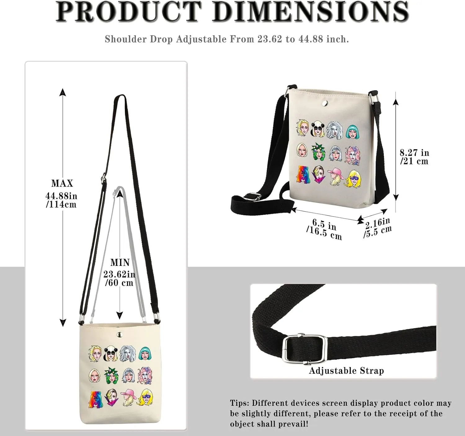 GJTIM Singer Makeup Bag Album Inspired Gift Singer Fan Club Member Zipper Pouch Singer Merchandise Gift for Fan (Singer Character CB)