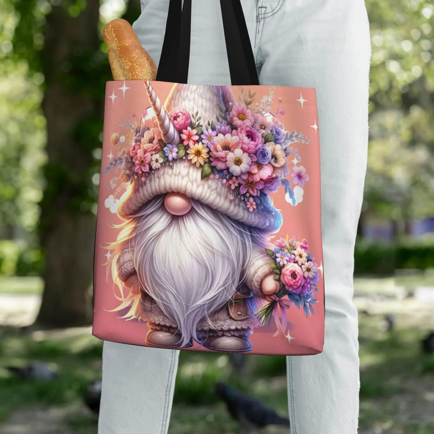 Gold Circular Design Canvas Shoulder Bag Reusable Tote Bag Soft Lightweight Cloth Bags For Women Girls Lady Casual
