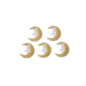 Gold Crescent Moon Patch