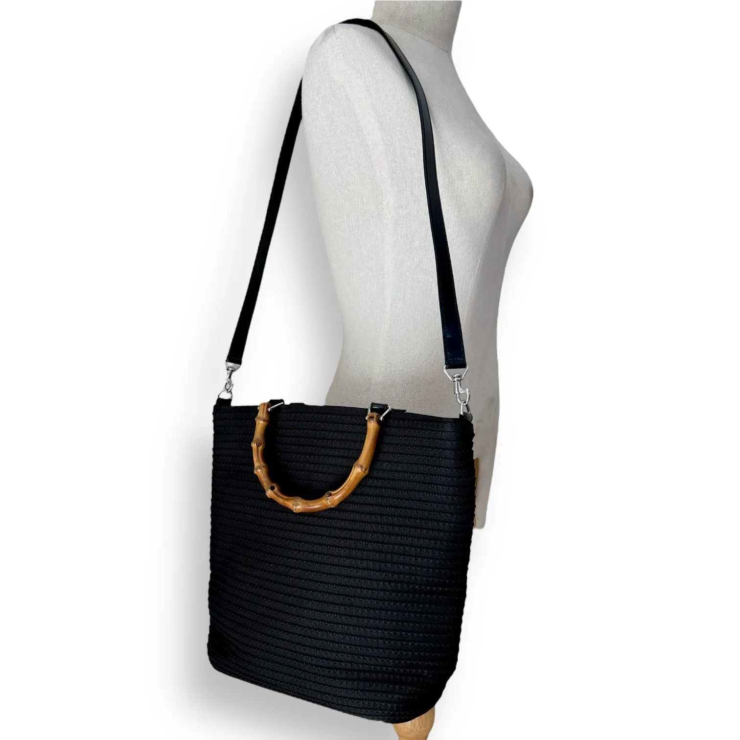 Gorgeous Vintage Gucci Tote with Bamboo Handle