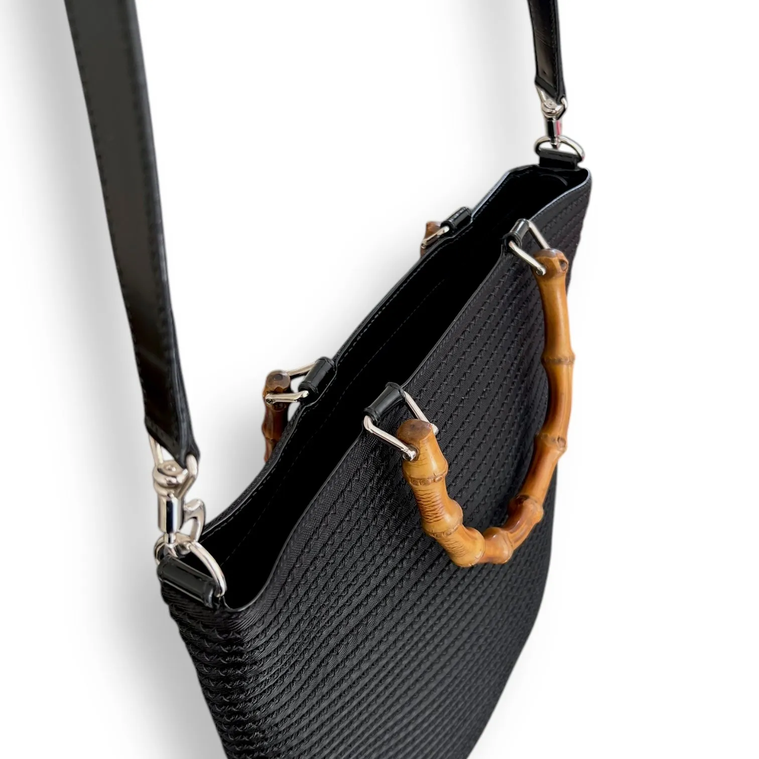 Gorgeous Vintage Gucci Tote with Bamboo Handle
