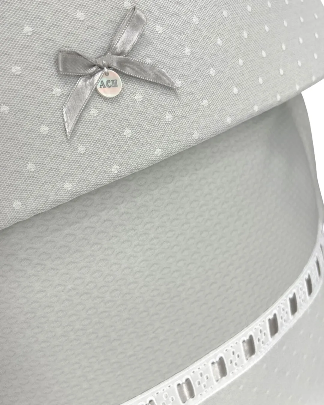 Grey and White car seat footmuff