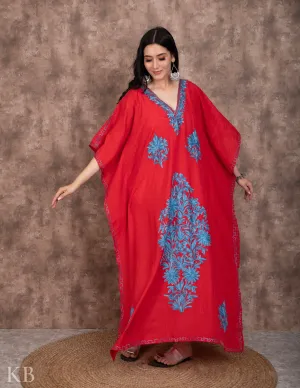 Gul E Aqhawaan Aari Embroidered Summer Cotton Kaftan