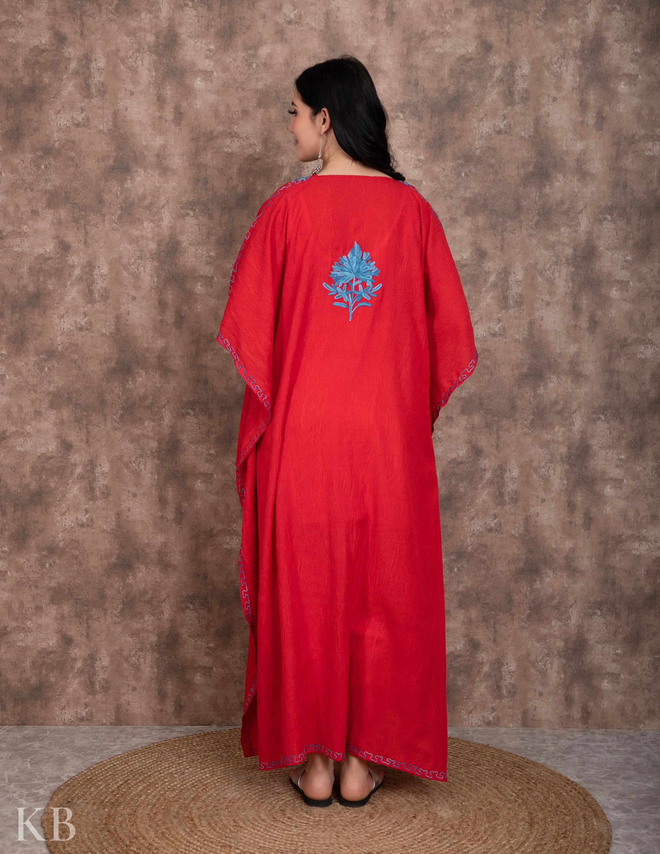 Gul E Aqhawaan Aari Embroidered Summer Cotton Kaftan