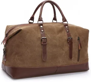 Gym Bags Men Travel Bags Carry on Luggage Bags Men Duffel Bags Travel Tote Large Weekend Bag Overnight (Color : Coffee) (Coffee)