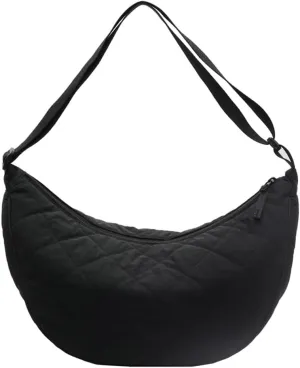Hand Bags for Women 2024 Puffer Tote Bag Dumpling Bag Crescent Bag Nylon Crossbody Bags for Women Quilted Bag Commuter Tote