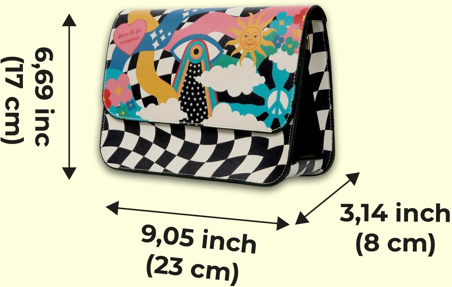 Handbags for Womens - Handmade, Vegan Leather and Unique Design Crossbody Bags for Women