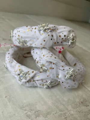 Headbands | Tulle Star- White | Bari Lynn Accessories