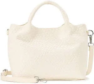 Herald Vegan Leather Top-handle Handbag for Women, Medium Soft Tote Shoulder Crossbody Bag Purse with Detachable Strap