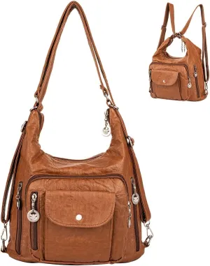 Hobo Bags for Women Large Purse and Handbags Soft PU Leather Women's Shoulder Bags with Multi Pockets Crossbody Bag